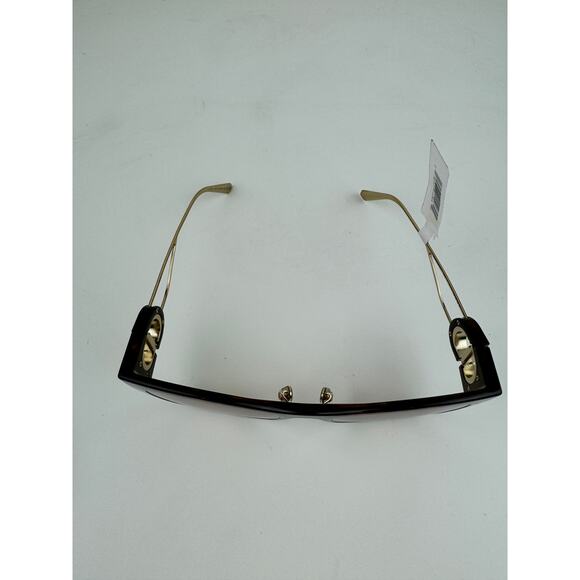 CHRISTIAN DIOR CD Montaigne Light Havana Brown Gold / Brown Sunglasses RARE NEW - Picture 4 of 11